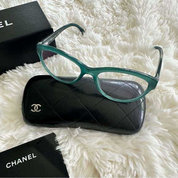 Authentic Green CHANEL Eyeglasses 3256 c.1269 - Picture 5 of 7
